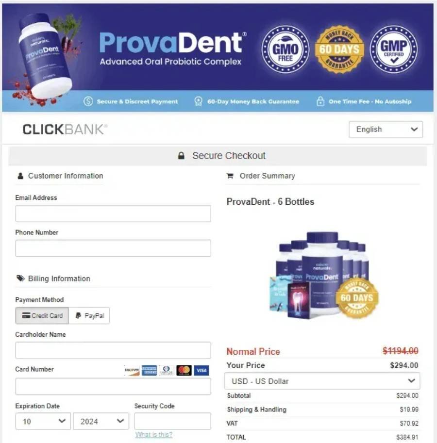 provadent-secure-order-safe-official website